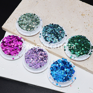 <strong>Top</strong> Quality Starlight Holographic Chunky Mix Glitter Wholesale Polyester Glitter Sequins for Resin Arts Tumblers Crafts - Product Image 3