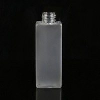 Bouteilles cosmétiques PET 100ml 120ml 200ml, bouteilles rondes carrées givrées avec pompe à lotion en bambou
