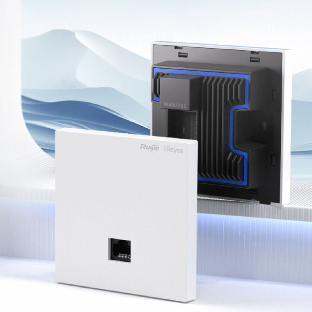 Ruijie RG-EAP172MG 2.5G Network Port WiFi7 Wireless Panel AP Online BE3600 Wall Network Access Point Computer Accessory Official