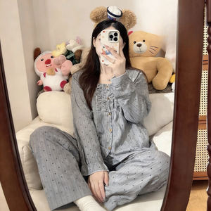 <span class=keywords><strong>Camicia</strong></span> <span class=keywords><strong>da</strong></span> <span class=keywords><strong>Notte</strong></span> Imbottita in <span class=keywords><strong>Cotone</strong></span> per Donna, Cardigan in Pizzo Stile Principessa a Maniche Lunghe per Primavera/Autunno - Product Image 3