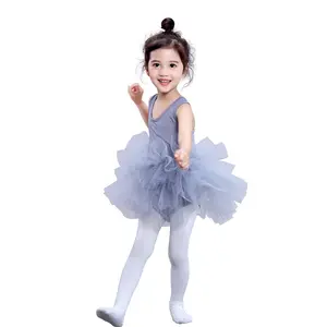 Leotardos de ballet, camisola para niña pequeña, vestidos de baile para estudio de baile de ballet, uso diario al aire libre