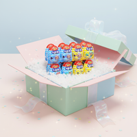 Chocolat au lait sucré en forme d'œuf personnalisable OEM pour jouet ou biscuit pour enfants
