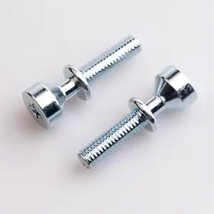 Custom M8*29mm Carbon Steel Zinc Plated Cup Head Phillips Crossed Cap Screw Clamping Bolt With Washer