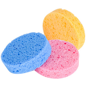 Rouleau d'éponges en cellulose compressée, coupées individuellement, éponges faciales en cellulose végétale pour le nettoyage du visage - Product Image 6