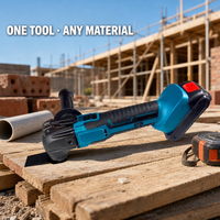 Outil multifonction professionnel rechargeable sans balais à batterie lithium, pelle, coupe-bordures et outils de menuiserie polyvalents