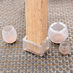 Couvre-pieds de table et de chaise, coussinets de protection antidérapants en Silicone pour meubles, style nordique, forme carrée, matériau en PVC - Product Image 4