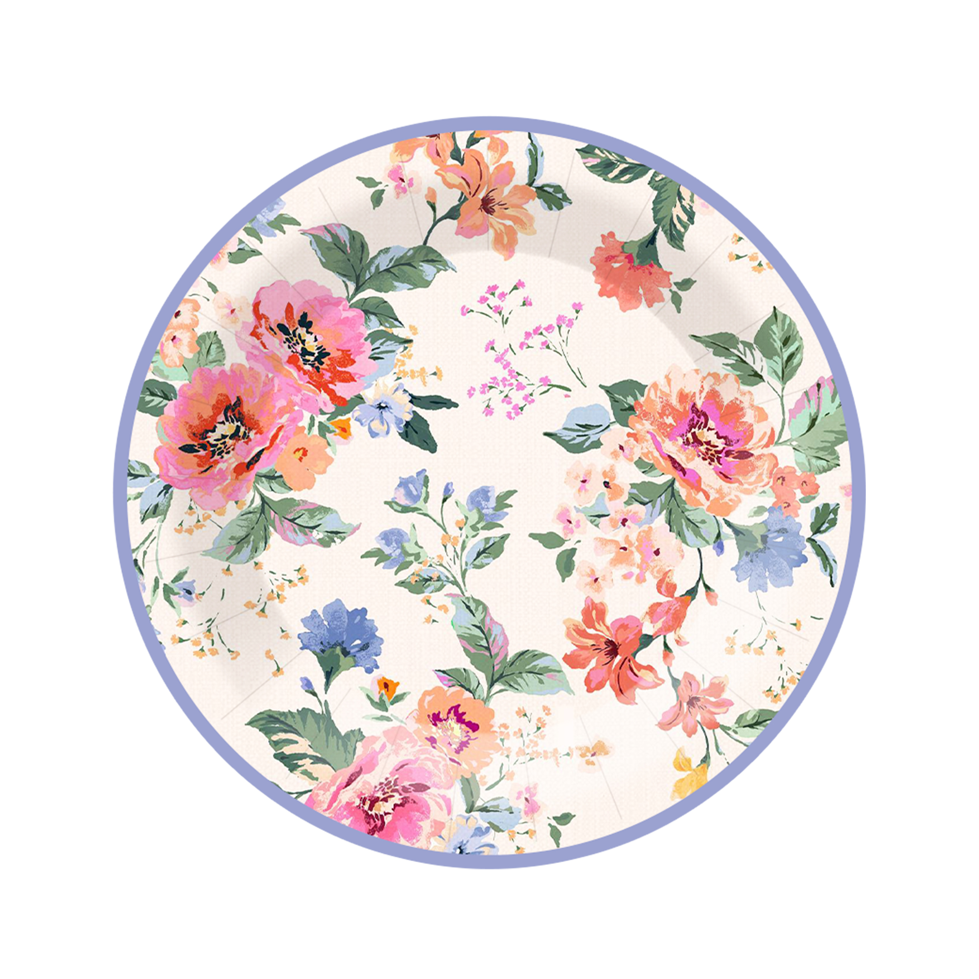 Plato de papel de 9 pulgadas * 8 unidades