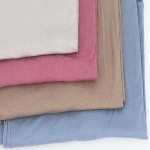 高品質カスタマイズ竹ジャージーヒジャーブライト通気性モーダルコットンイスラム教徒スカーフ伸縮性プレーンヒジャーブショール - Product Image 5