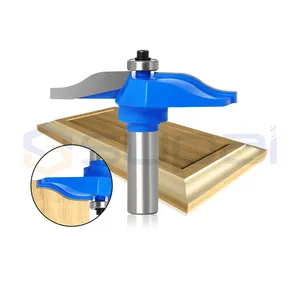 12 Shank1/2" shank Round Over Rail & Stile with Cove Panel Raiser 1Bit Router Bit Set Tenon Cutter for Woodworking Tools