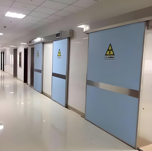 Puerta de Consultorio, Puerta de Vidrio Plomado para Rayos X de Hospital, Puerta Plomada HPL con Marco de Acero Inoxidable, Recubrimiento en Polvo, Marca Wxh Shandong - Product Image 3