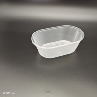 Boîte à lunch de restauration rapide jetable de qualité commerciale 750ml couvercle à emporter en plastique bol emballage sûr pour boîte jetable à emporter