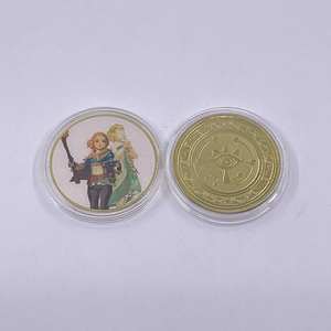 Metal Craft impresión personalizada Japón Anime colección 24K Moneda de Oro <span class=keywords><strong>Zelda</strong></span> lágrimas del reino juego recuerdo - Product Image 4