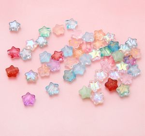 Cuentas de estrella sólida transparente multicolor Material de Lucite suelto para pulseras hechas a mano DIY y accesorios de cadena de teléfono móvil - Product Image 5