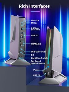 MiniTree 13th Gen Core I9-13900H <b>Mini</b> Gaming <b>PC</b> RTX4060 8GB GDDR6 Discrete GPU Win11 Pro Compact <b>Desktop</b> Computer X830p- 13900h - Product Image 3