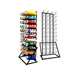 Ruimei Metal Vinyl Roll Floor Storage Rack Vinyl Roll Holder Display Stand for Craft Room Holds 40 Rolls