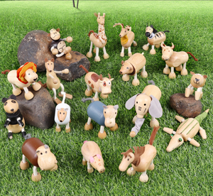 2023 animali carini in <span class=keywords><strong>legno</strong></span> Emulation <span class=keywords><strong>di</strong></span> <span class=keywords><strong>bambole</strong></span> modelli <span class=keywords><strong>di</strong></span> animali Baby Kids Learning Toys figurine <span class=keywords><strong>di</strong></span> animali <span class=keywords><strong>bambole</strong></span> rispettose dell'ambiente - Product Image 1
