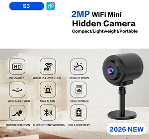 <span class=keywords><strong>Caméra</strong></span> <span class=keywords><strong>espion</strong></span> <span class=keywords><strong>WiFi</strong></span> miniature CMOS à détection de mouvement, contrôle par application mobile, <span class=keywords><strong>longue</strong></span> durée de vie, pour la sécurité domestique - Product Image 1
