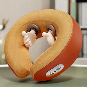 Almohada de Masaje Shiatsu en Forma de U con Nodos de Amasamiento, Compresa Caliente de Temperatura Constante, Masaje de <span class=keywords><strong>Tendones</strong></span>, Portabilidad Inalámbrica - Product Image 3