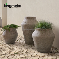 Pot de Jardin en Béton pour Extérieur et Intérieur, Vente en Gros Usine, Résistant aux Intempéries, Décoration Durable