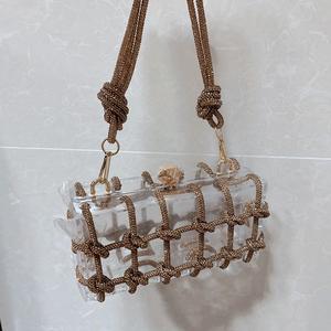 Bolso de Hombro de Lujo para Mujer, Bolsos de Mano de Noche, Bolso Tipo Caja, Bolso de Novia para Boda, Bolso de Fiesta, Bolso de Mano con Brillantina y Pedrería - Product Image 6