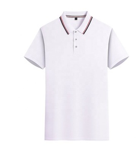 Camisetas de Manga Corta a Rayas de Diseño Nuevo para Hombre, Camisetas Polo Personalizadas de Color Sólido - Product Image 1