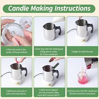 Kit de fabrication de bougies pour adultes, kit de fabrication de bougies en cire de soja pour débutants - Fournitures de fabrication de bougies DIY pour débutants, décoration intérieure