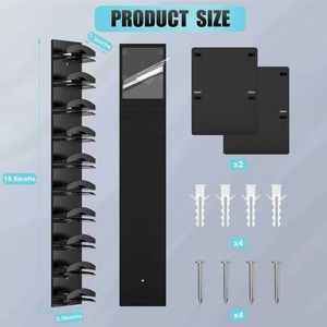 2 पैक मल्टीलेयर हैट रैक में 20 हैट मजबूत चिपकने वाली दीवार दरवाजा अलमारी 2 विकल्प कैप धारक टोपी के लिए टोपी आयोजक - Product Image 6