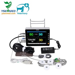 YSPM400V Ysenmed Monitor tekanan darah dokter hewan Monitor tanda <span class=keywords><strong>Vital</strong></span> dokter hewan Monitor hewan Multiparameter Monitor portabel - Product Image 4