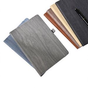 Carnet A5 en bois tendre, couverture rigide, élastique, grain de bois, agenda de haute qualité, logo personnalisé pour entreprise, cadeaux d'affaires - Product Image 2