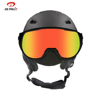 Casque de moto Jiepolly vintage modulaire quatre saisons en ABS et EPS, équipement sportif, visière intégrale UV400, pour adultes et hommes