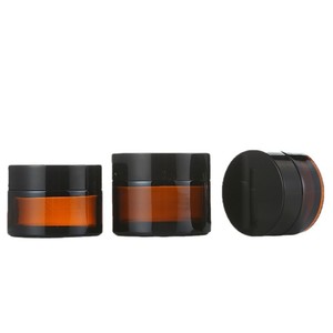 Wholesale Eco-friendly Leak-proof 30g Cosmetic Jar 5g 10g 15g 20g 30g 50g 60g Face Cream Jar Empty Amber <b>Containers</b> Plastic - Product Image 2