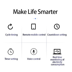 Tuya thông minh wifi không dây hẹn giờ kWh Meter điều khiển từ xa MCB với Quá tải bảo vệ điện áp 63A ngắt mạch - Product Image 3