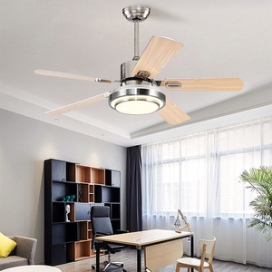 Modern Minimalist 56 Inch Ceiling Fan Light With Led Bulb For Living Room And Dining Room Flush Mount Design - Product Image 2