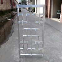 Grilles de fenêtre en aluminium personnalisées Écrans rétro en aluminium Grilles en alliage d'aluminium Cloisons