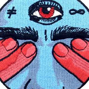 Nuova Applique con emblema da cucire in ferro 3D vedo cosa <span class=keywords><strong>non</strong></span> voglio vedere con toppa con Badge ricamata - Product Image 2