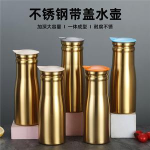 Stainless Steel Cold Water Pitcher 1.0L Gold Single Layer For Home Hotel Restaurant Use - Product Image 3