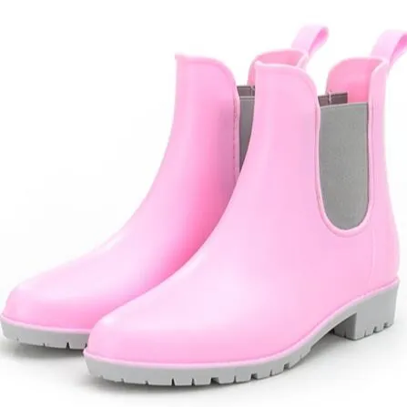 Worthbuy-bottes de pluie en caoutchouc pour femmes, chaussures de pluie à impression personnalisée