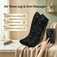 Sepatu Pijat Kaki Kompresi Udara Isi Ulang 1800mAh dengan Kontrol Waktu Sistem Terapi Tekanan Gelombang Udara untuk Meredakan Otot Kaki