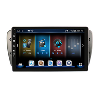 Écran tactile Android 9'' 8 cœurs, autoradio multimédia GPS DVD, lien miroir, CANBUS, autoradio, lecteur DVD de voiture pour Seat Ibiza 2009-2014