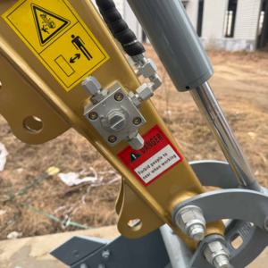 Мини-экскаватор с нулевым выносом задней части (1 тонна) — сертифицирован CE и EPA, бесплатная доставка, прямые продажи с завода, подходит для садов и фруктовых садов - Product Image 5