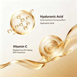 <strong>Gluta</strong> Kojic <strong>White</strong> 24K Gold Skin Bleaching Whitening <strong>Cream</strong> Oil-Free Vitamin C Sunscreen Day Use All Skin Types Face <strong>Cream</strong> - Product Image 2