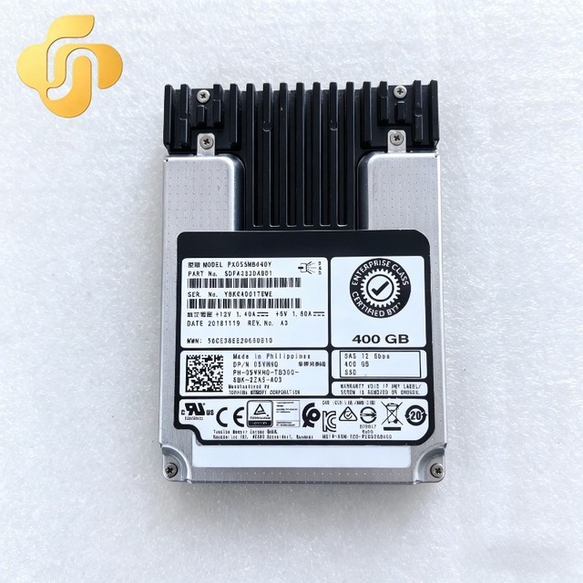 PX05SMB040Y 0GM5R3 400GB SAS 12Gbps 2.5in Internal SSD FRU 05VHHG 501-600MB/s Speed 7200 RPM