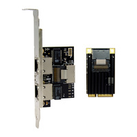 Kartu Jaringan Ethernet Gigabit Dual-Port Mini PCIe Intel I350-AM2 ST7242