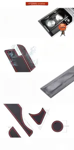 Pour 2016-2021 Coussin de fente de console centrale, support de rangement pour porte-gobelet, tapis anti-dérapant, décoration intérieure de voiture, kits de carrosserie - Product Image 4