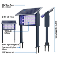 Lampe Solaire Industrielle Anti-Moustiques à LED, Étanche IPX4, Anti-Insectes Robuste pour Mouches et Nuisibles dans les Vergers et Fermes