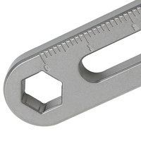 Mini Palanca Multiusos de Aleación de Titanio TGZUO, Herramienta Utilitaria EDC con Ranura para Destornillador para Supervivencia al Aire Libre
