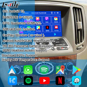 Interfaz de Actualización Multimedia Android Lsailt para Infiniti G37 G35 Skyline 370GT 207-2017 V36 Q40 Q60 con CarPlay Inalámbrico - Product Image 4