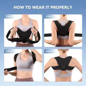 Usine unisexe Posture correcteur ceinture de soutien élastique droit dos et épaule redresseur dispositif de Correction de protection - Product Image 6