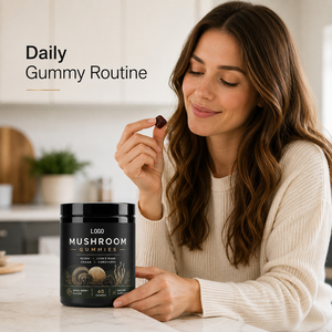 Gomitas de Café con Extracto de Hongos 10:1 de Alta Calidad, Melena de León, Reishi, Ostra, Apoyo Inmunológico y Energía para Adultos, 90 Unidades - Product Image 4