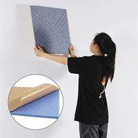 Panneau mural acoustique en feutre polyester haute densité, panneau absorbant le son pour studio d'enregistrement KTV, décoration intérieure de maternelle